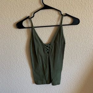 Free People Green Tank Top